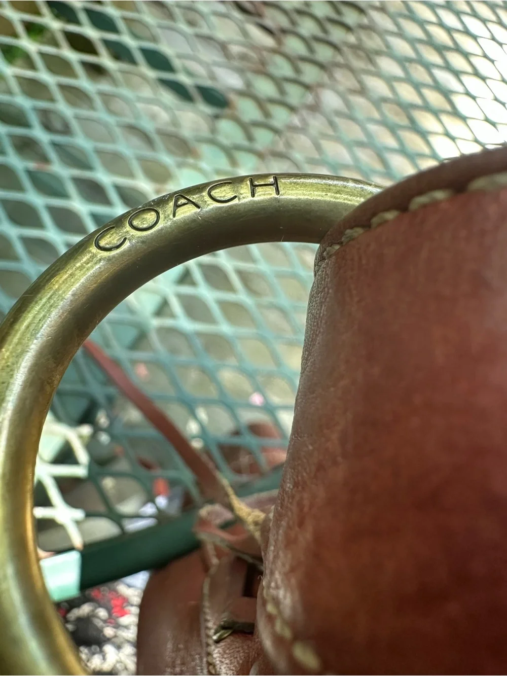 Coach Bleeker Red/Brownish Leather Shoulder Bag with Adjustable Strap GUC - Picture 8 of 14